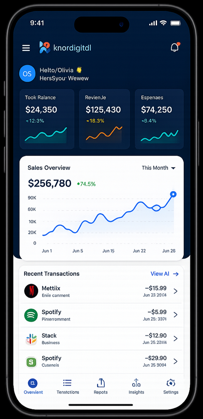 Mobile app dashboard case study